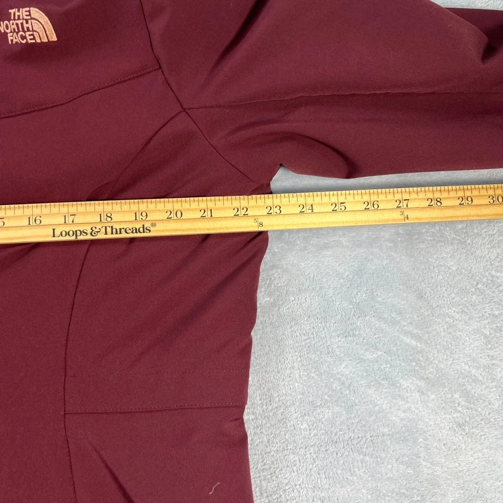 The North Face Shelbe Raschel Hooded Jacket Women's XL Burgundy Fleece Softshell - Picture 8 of 9